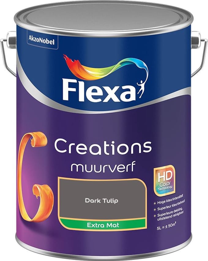Flexa - Creations Muurverf Extra Mat - Dark Tulip - Mengverf - 5 L