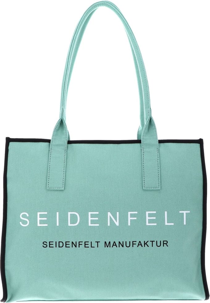 SEIDENFELT MANUFAKTUR Schoudertas Graddis Shopper Mint Mintgroen