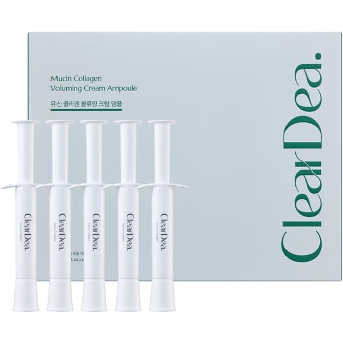 [ClearDea] Mucine Collageen Volumegevende Crème Ampul 4ml*5EA white