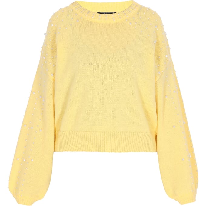 Faina Jumper Dames lichtgeel