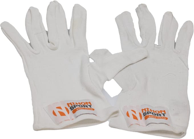 Binnenhandschoen met vingers (inner glove) Nihon | Wit