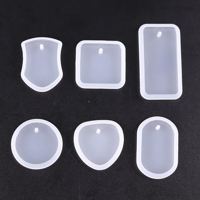 WiseGoods Luxe Set Epoxy Mallen Sleutelhangers - Tool DIY Sleutelhanger - Tashanger - Hobby - Zeep / Sieraden Maken - Tools - 6st
