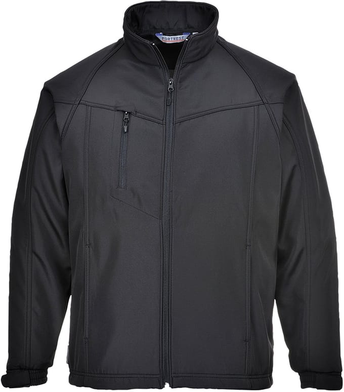 Portwest Oregon Softshell Jas voor heren (3L) TK40 - Zwart - 4XL