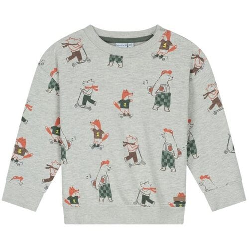 Prénatal baby sweater Dark Brown Melange 68 heren