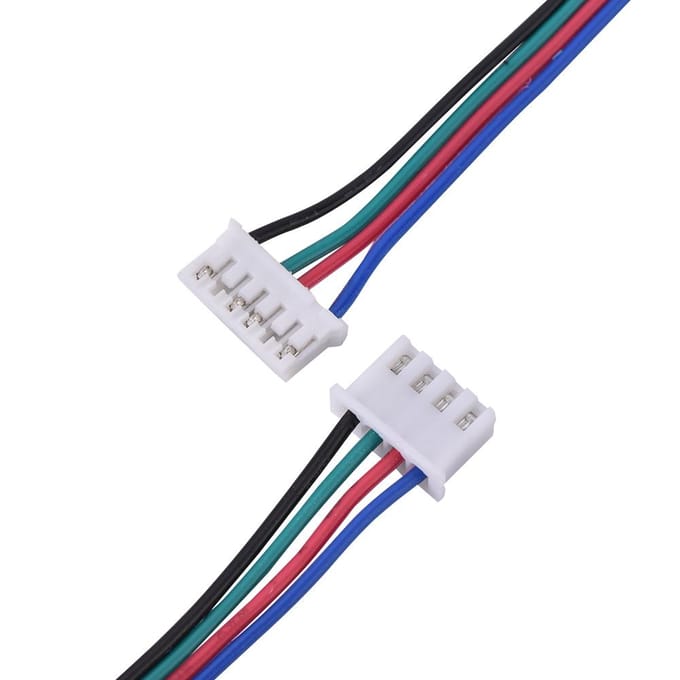 HX2.54 4-pins 6-pins Witte Dubbele Aansluitkabel voor 3D-printer Stappenmotoren 1500mm blue