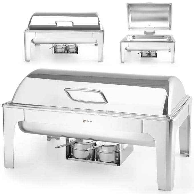 HENDI Chafing dish – Profi Line – spiegelafwerking – 9L – 570x405x320 mm