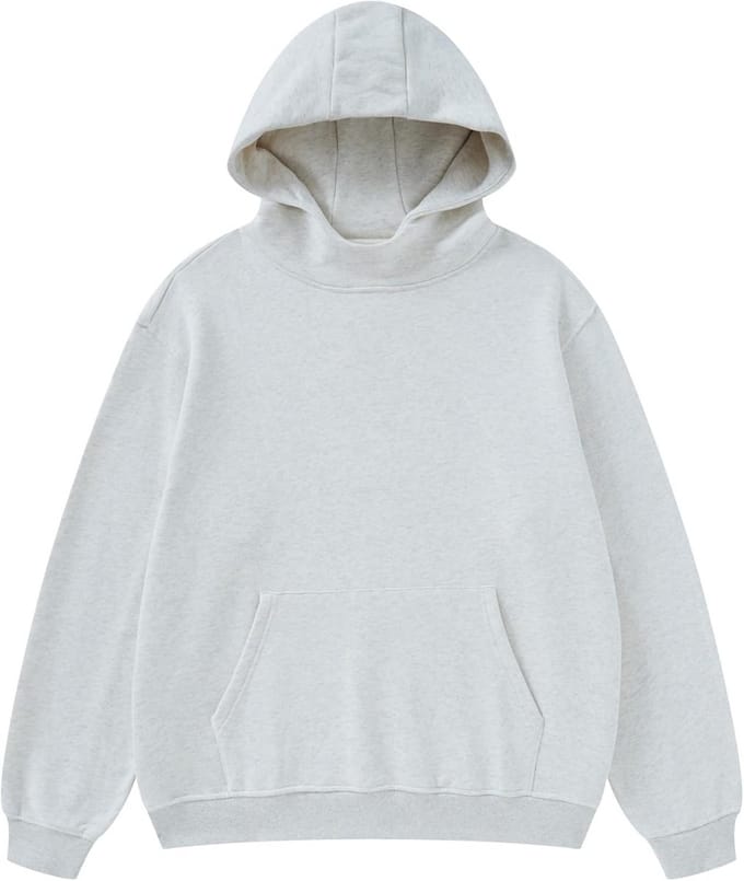 Oversized Katoenen Hoodie voor Heren met Kangoeroezak