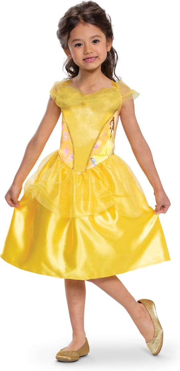 DISNEY Prinses - BEAUTY & THE BEAST, Belle Basic Plus, Maat XS (3-4 jaar)