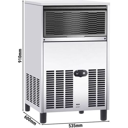 GGM Gastro Eiswürfelbereiter - Zylinder - 75 kg/24 h Zilver