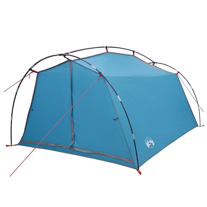 vidaXL - Tunneltent - 2-persoons - Blauw - 185T - Polyester - met - PU - Coating