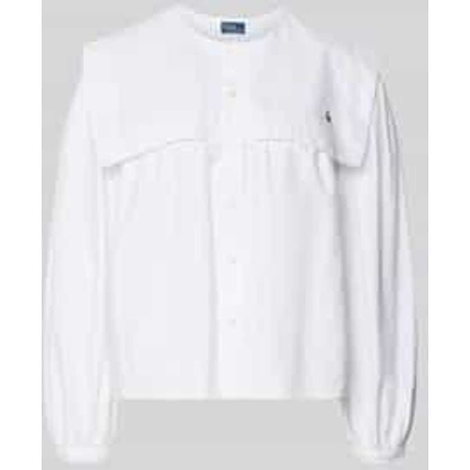 Overhemdblouse met matrozenkraag
