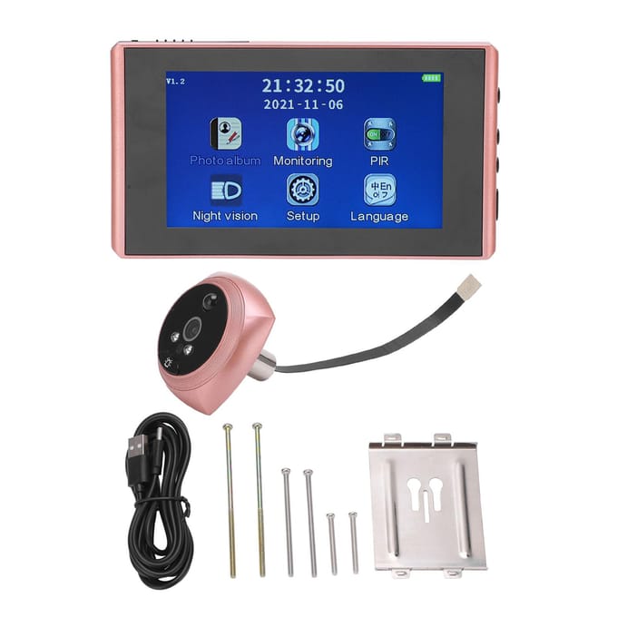 Digitale Deurkijker Real-time Weergave Hoge Definitie Slimme Deurbel Peephole Viewer met 4,3 inch