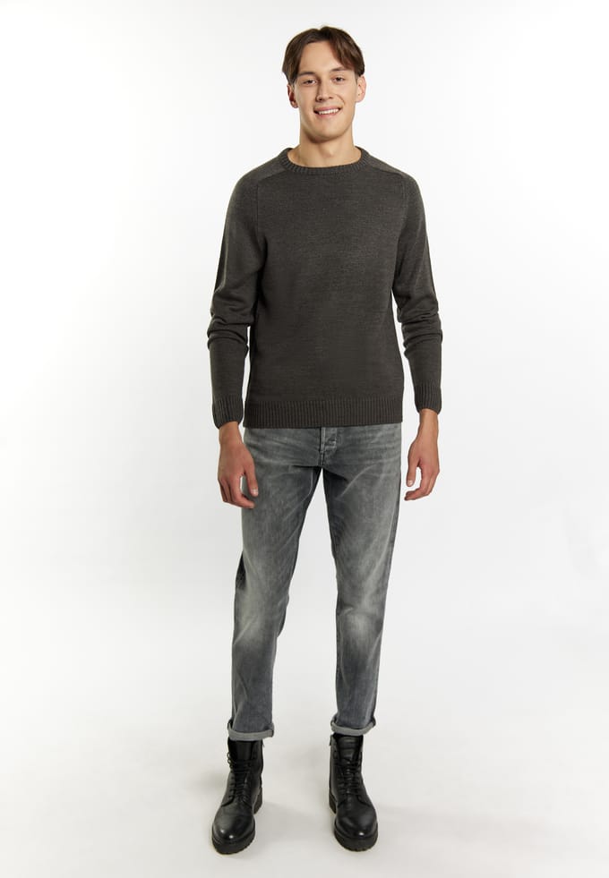 Mo Jumper Heren donkergrijs gem