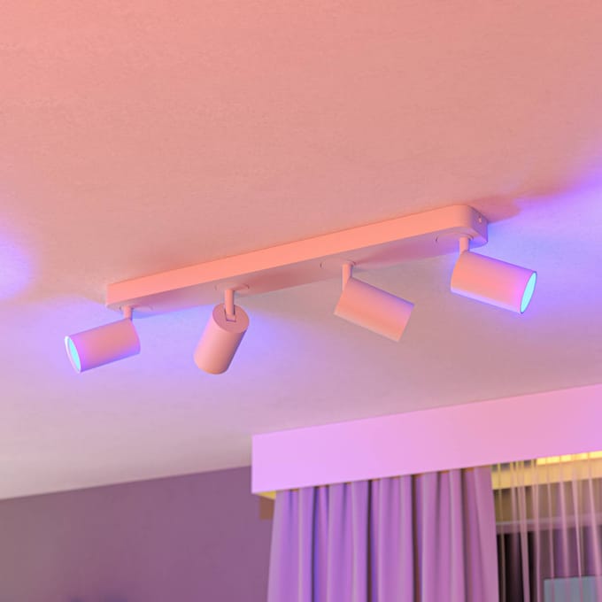 EGLO connect.z Telimbela-Z Smart Spot - GU10 - 58 cm - Wit - Instelbaar RGB & wit licht - Dimbaar - Zigbee