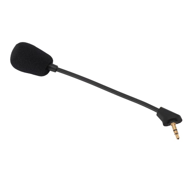 Microphone de jeu de remplacement avec prise jack 3,5 mm et microphone amovible antibruit pour Kingston
