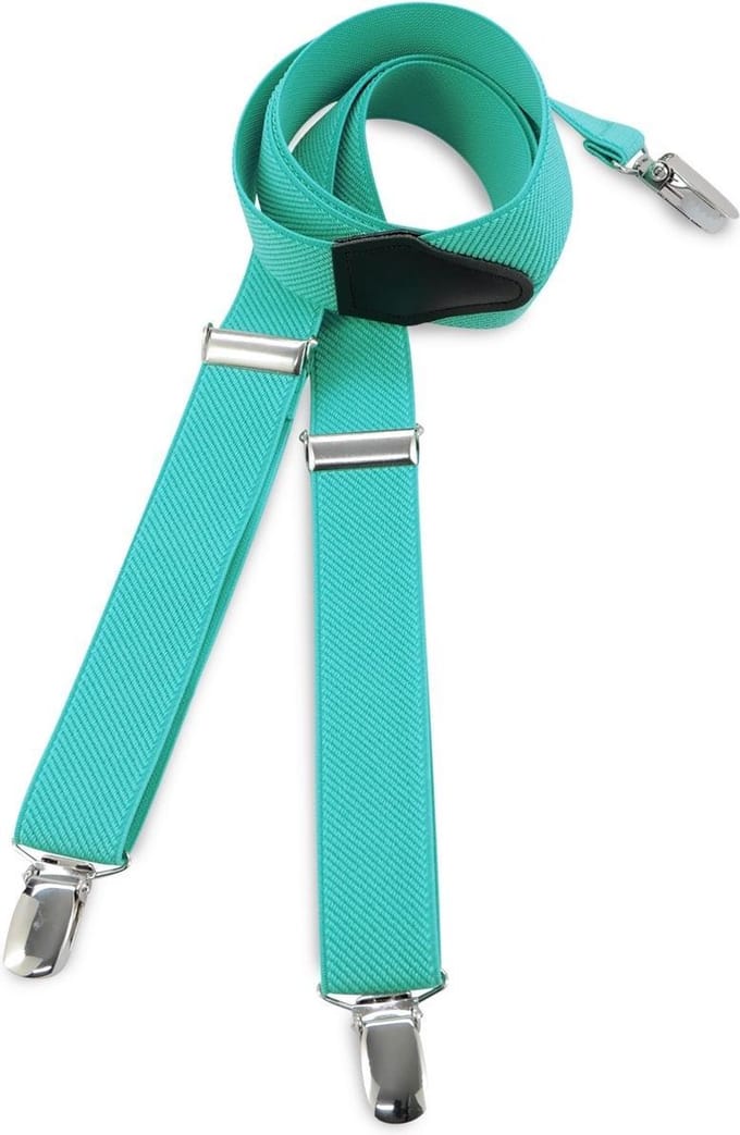 We Love Ties - Bretels - Kinderbretels uni mintgroen - mintgroen