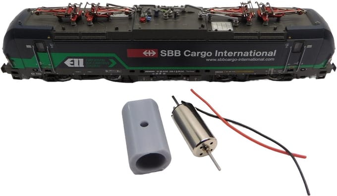 micromotor NF047 N motor ombouwset voor Fleischmann Vectron, BR 193, BLS Re 475, u.a.