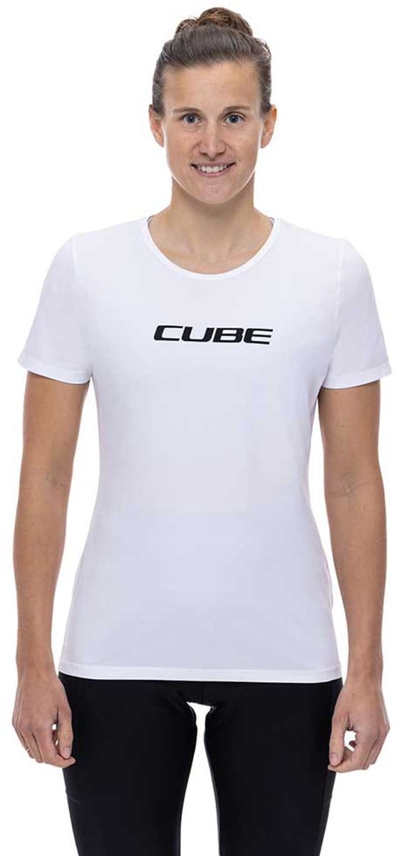 Cube Organic Classic Logo T-shirt Met Korte Mouwen Wit M Vrouw