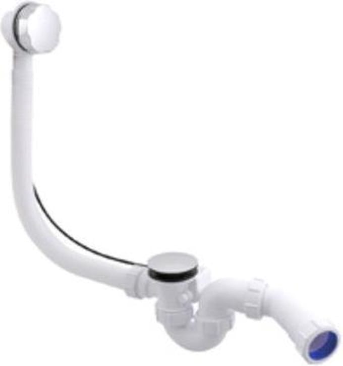 McALPINE badafvoer en overloopcombinatie met waste voor normaal bad 40mm chroom
