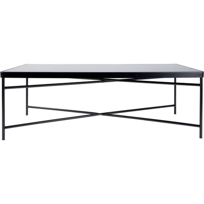 Leitmotiv Salontafel Smooth - Rechthoek Mat Zwart - 120x60x40cm - Modern