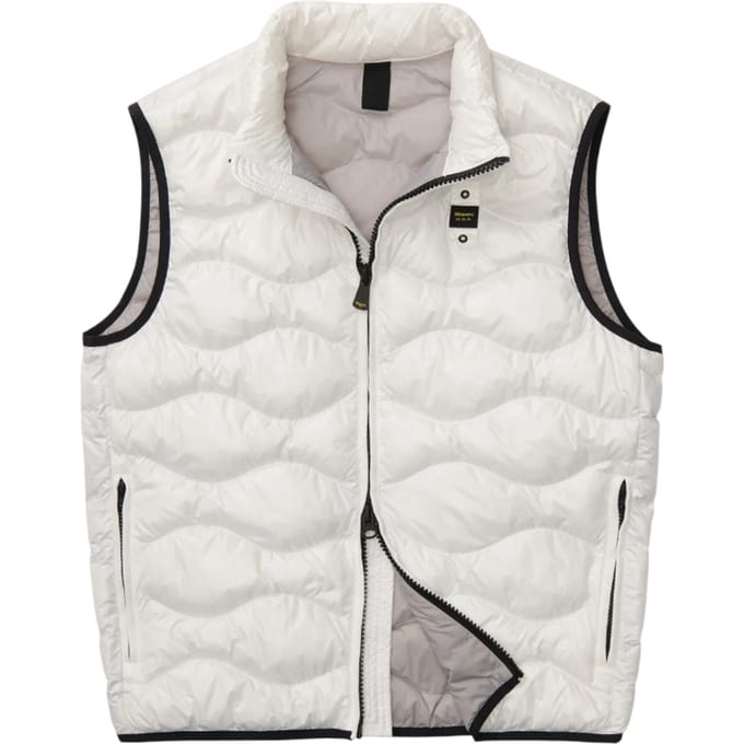 Blauer Witte jassen