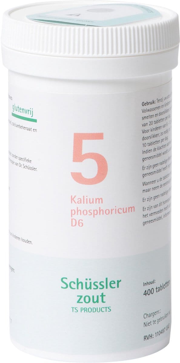 Pfluger Schussler Zout nr 5 Kalium Phosphoric D6 - 1 x 400 tabletten