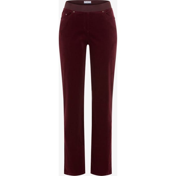 Raphaela by Brax Dames Instapbroek  Style PAMINA BURGUNDY, donkerrood, maat 36