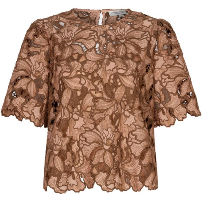 Amaya Amsterdam Meggan Top Blouses Dames - Camel - Maat S
