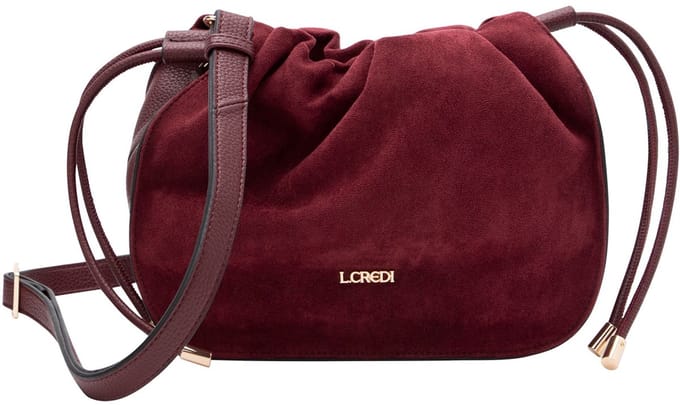 L.CREDI Pheline Schoudertas 23 cm - Dames - wine