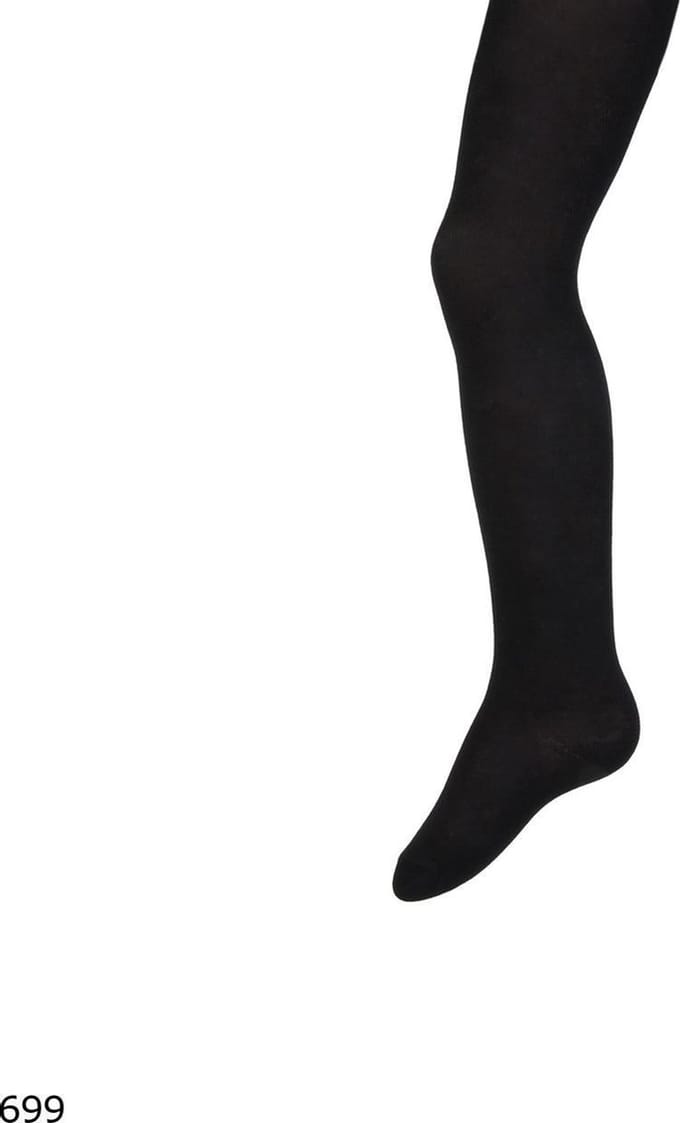 effen zwarte kindermaillot - maat 122-128