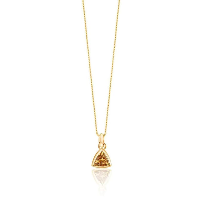 Petit Comité - Ketting Dames Geboortesteen Geel Topaas November (Goud) | Cadeau Dames
