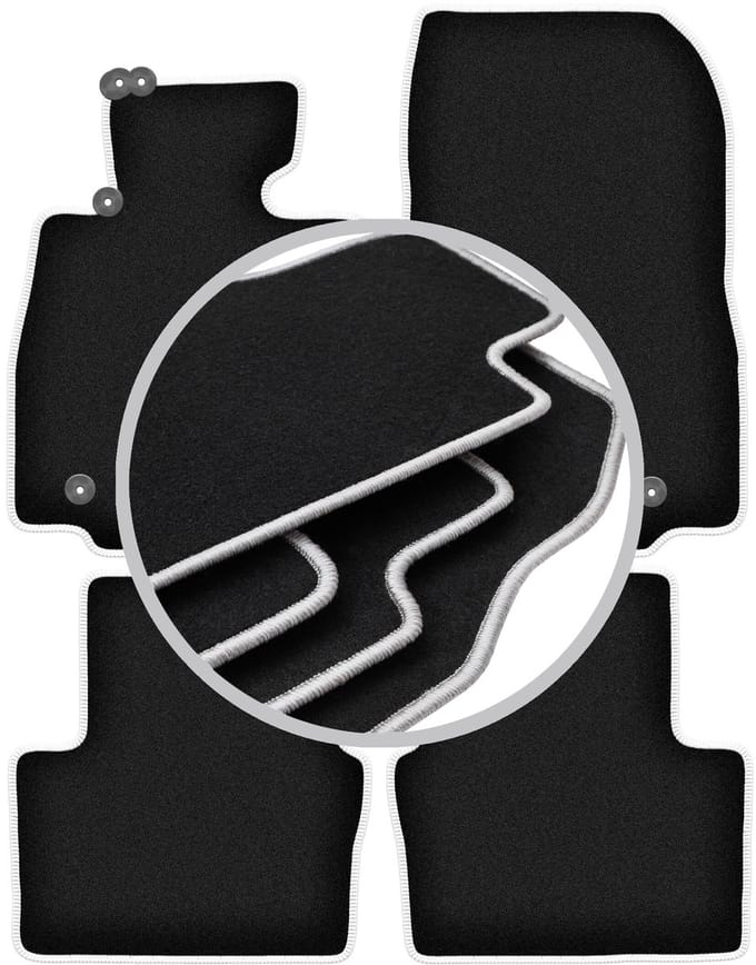 CARLUX-SILVER automatten voor: Mazda 2 III hatchback (2015-)