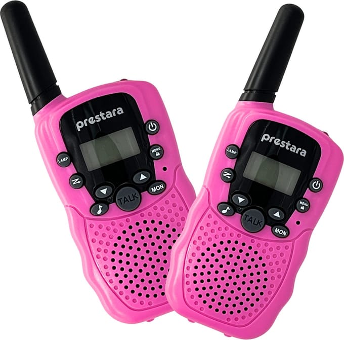 Prestara - Walkie Talkie Set - voor Kinderen - met Zaklamp - 2 Stuks