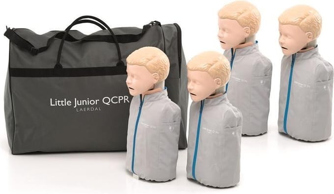 Laerdal reanimatiepop Little Junior QCPR - 4 stuks - Licht