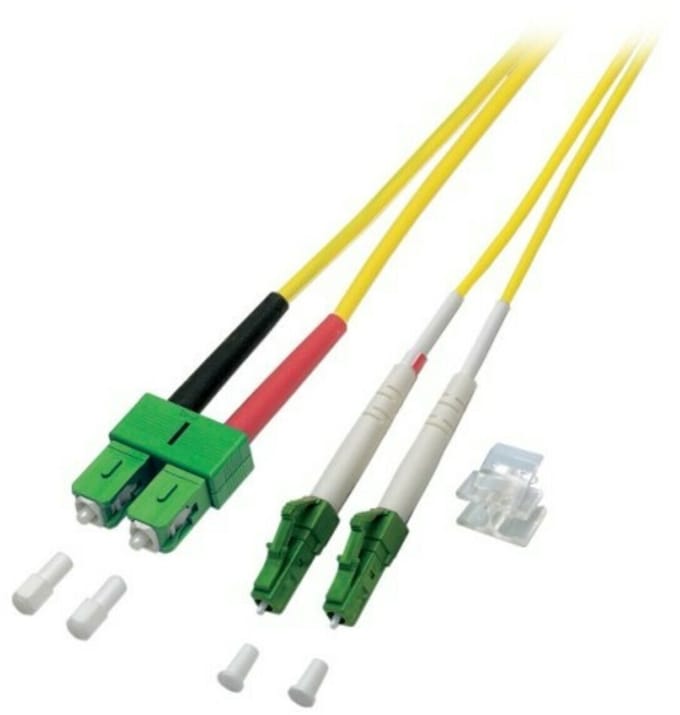Danicom OS2 duplex glasvezel kabel LC/APC-SC/APC 2m