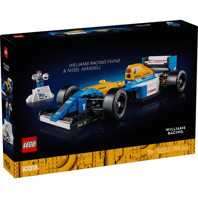 LEGO 10353 Williams Racing FW14B en Nigel Mansell Formule 1 Auto Bouwsets