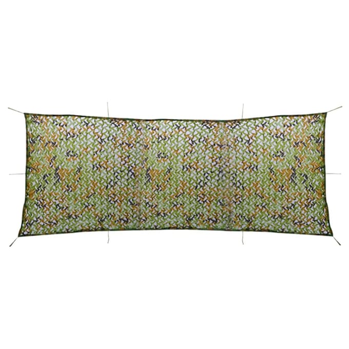 vidaXL - Camouflagenet - met - opbergtas - 1,5x5 - m - groen