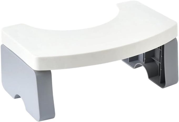 Toiletkruk - Krukje Kinderen - Comfortabel Zitten - Inklapbaar Ontwerp - 39.5 cm Lengte - Wit