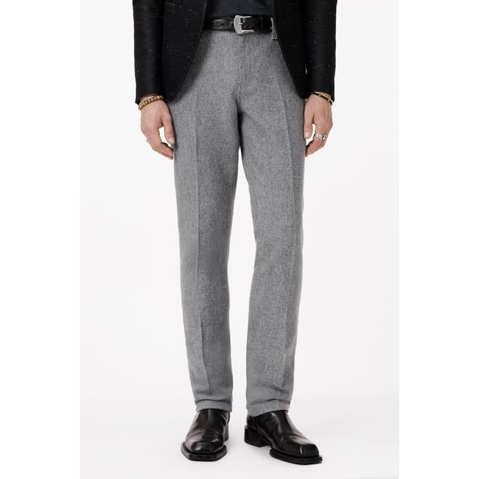 John Varvatos Ely Pants - Relax Pants With Waist Belte Tea Stain Maat: 48 | Tailored Broeken Outlet | Heren | Grijs