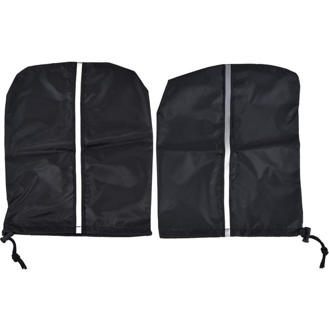 Housse de rétroviseur universelle noire 33 x 27 cm pour voiture black