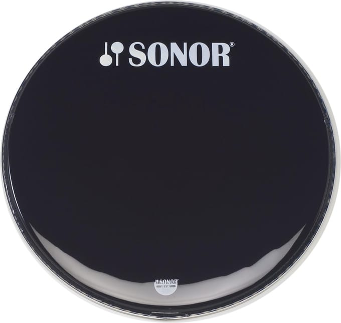 Sonor basDrum vel BD 26 4 MC, 26", Marching, zwart glatt, 1-ply - Marching bass drumvel
