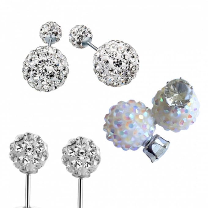 3 paar oorbellen -zilverkleur en multi - Charme Bijoux