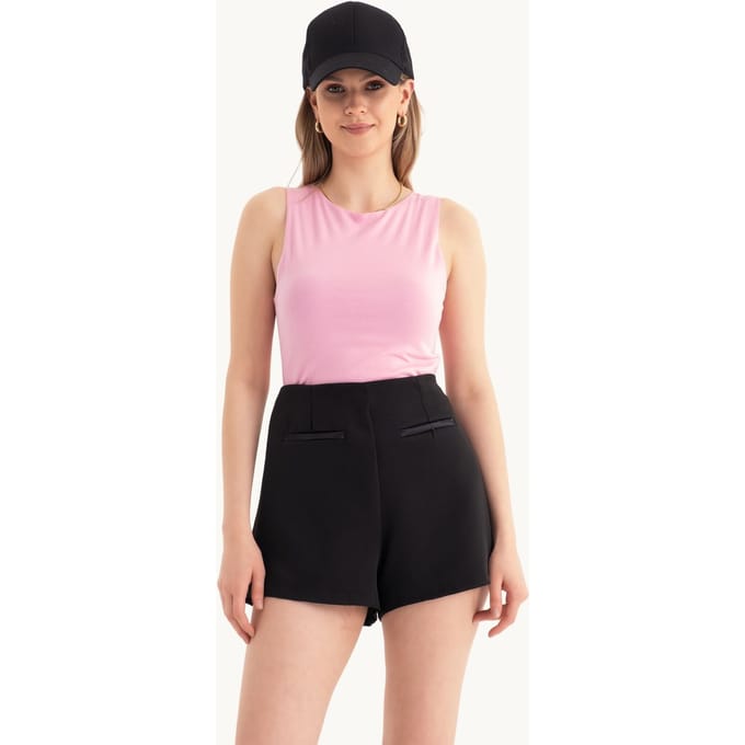 Halternek Cut Out Crop Top