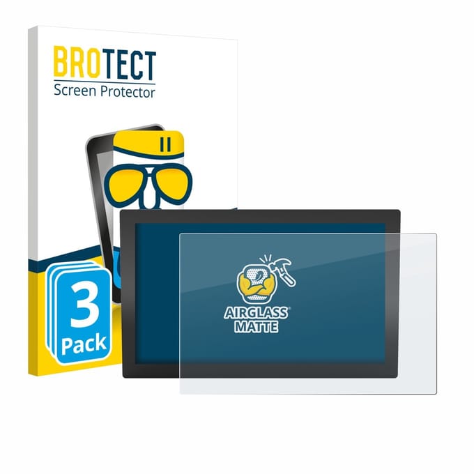 BROTECT - Screenprotector voor WAGO Web Panel 400 762-3405 - Folie Beschermfolie Beschermglas matte 3 Stuks