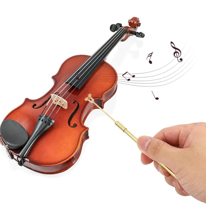 Pince de violon Outil de luthier Accessoires d'instrument de musique Laiton Or Durable pour l'âme beige