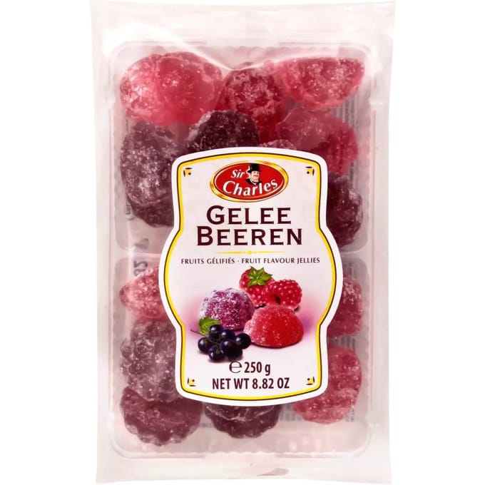 SirCharles Bosbessengelei met Suikersprinkles 250 g