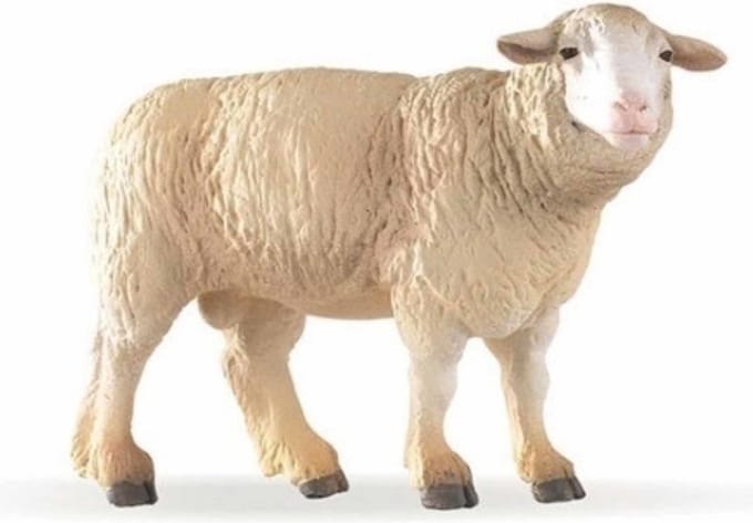 Speelfiguur - Boerderijdier - Schaap - Merino