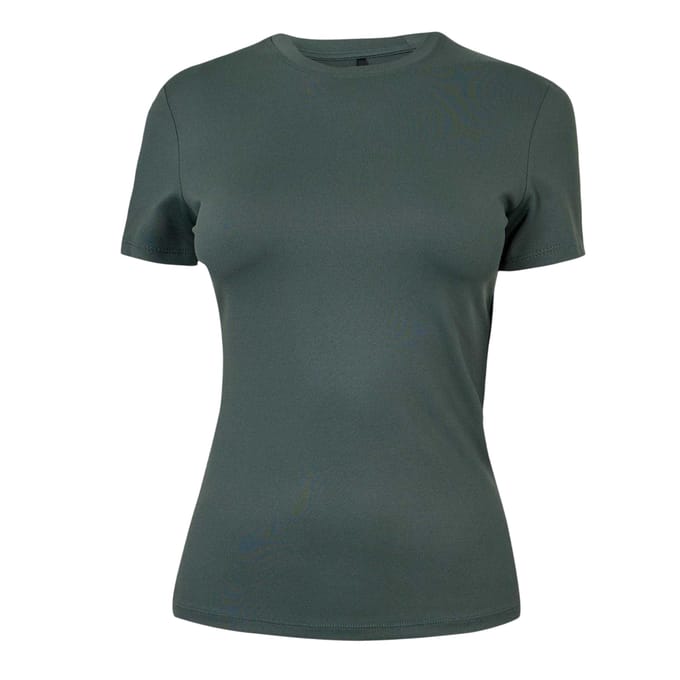 USA Pro Polyamide T-shirt voor dames (Leger Khaki)