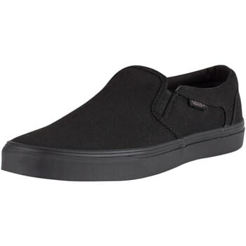 Vans Asher Canvas Heren Sneakers - Black/Black