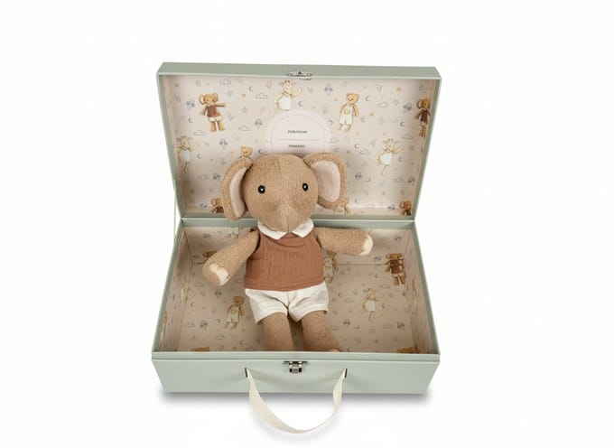 Egmont Toys Knuffel Olifant de Ollie Cadeaudoos.